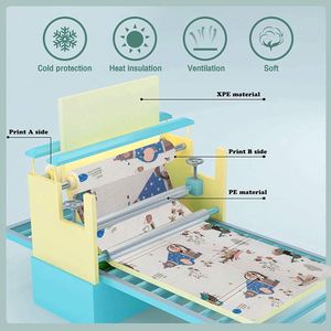 เสื่อเด็กพับได้ นุ่ม ซักได้ พร้อมช่องเก็บของเล่น แผ่นรองเล่นสำหรับเด็ก - Product Image 3