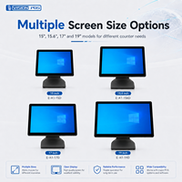 Terminal POS Desktop Layar Sentuh 19 Inci dengan Speaker Terintegrasi untuk Kasir di Supermarket, Restoran, dan Toko Retail