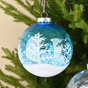 Boules de Noël personnalisées de haute qualité pour décorations d'arbre, ornements de Noël personnalisés, boules de Noël de haute qualité avec placage électrolytique - Product Image 4