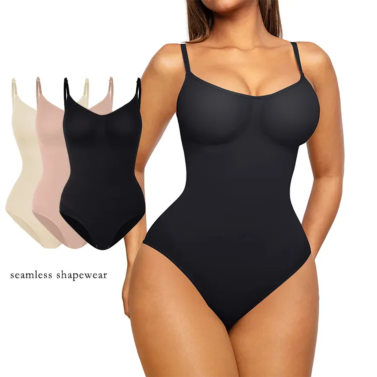 Sıcak satış toptan özel rahat Backless karın kontrol zayıflama vücut şekillendirici dikişsiz Bodysuit Shapewear kadınlar için