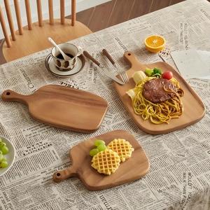 Planche à découper en <span class=keywords><strong>bois</strong></span> massif de noyer d'Amérique du Sud créative, planche à découper pour salade, petites assiettes, cuisine - Product Image 3