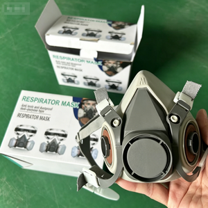 <span class=keywords><strong>Respirador</strong></span> Profesional de Media Cara <span class=keywords><strong>con</strong></span> Filtros 2091 P100, Máscara de Silicona Resistente para Soldadores, Pintores y Trabajadores de la Construcción - Product Image 2