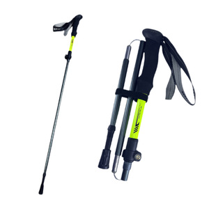 Bâtons de trekking Hibu en alliage d'aluminium 7075, pliables, télescopiques, légers, avec verrouillage externe et embout en acier tungstène - Product Image 3