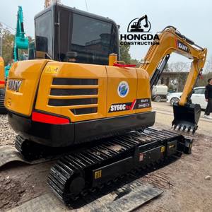 Secondhand Sany SY60C Pro <b>Used</b> Small Size Crawler Excavator Highly Efficient Digging <b>Machine</b> With Dozer Blade - Product Image 1