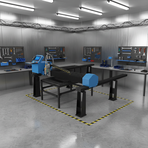 Máquina de Corte Láser de Fibra Automática Rayman 1500W/3000W/6000W con Enfriamiento por Agua y Sistema de Control FANUC de 3 Ejes para Láminas Metálicas - Product Image 1