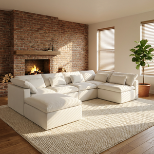 Modern Three Seat <strong>Compressed</strong> Fabric <strong>Sofa</strong> With High Resilient Foam for Bedroom Hotel Apartment and Living Room Use - Product Image 1