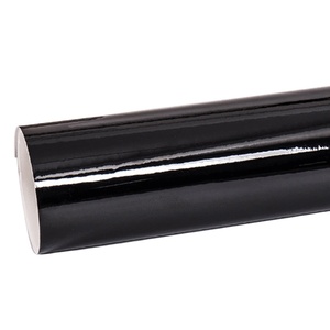 CARLAS Prix de gros 1.52*16.5 m/rouleau Autocollants de film de voiture en vinyle noir Cright - Product Image 1