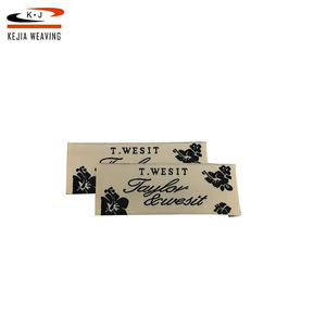 Tùy chỉnh giá rẻ thời trang mật độ cao Logo tên công ty dệt nhãn hiệu cho quần áo - Product Image 1