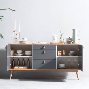 IMK armadio portaoggetti in legno mensola espositore per sala da pranzo <span class=keywords><strong>credenze</strong></span> - Product Image 3