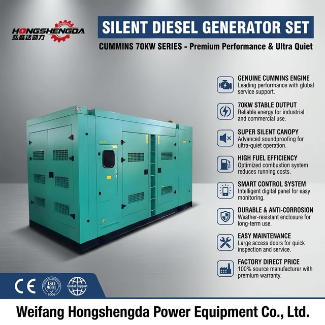 High-Capacity 70 kw 87.5kw Cheap Water Cooled with Automatic Transfer Switch Silent Genset diesel Generator