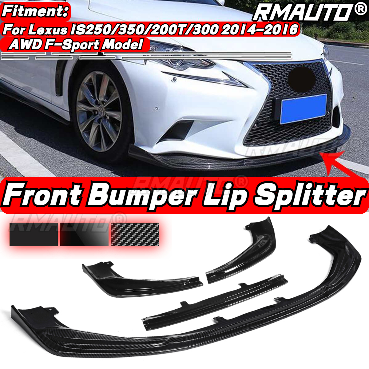 2012-2018 BMW 3 Series F30 M4 Style Rear Spoiler Brand New Gloss Black