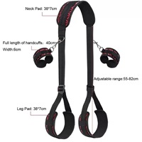 Verstellbare Beinspreizstange mit Fesselset Bondage-Seil SM Sklaven-Fesseln BDSM Paar-Handschellen Sex-Schaukel Zubehör