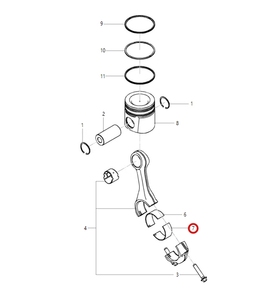 Biela Superior e Inferior para Motor Diésel SP125840 SP232725 G3950661, Piezas para Maquinaria de Construcción - Product Image 6