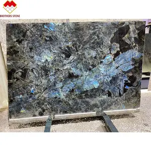 Luxury Emerald Blue Onyx marble transparent Azul Bahia brazil blue marble onyx for dinner table top