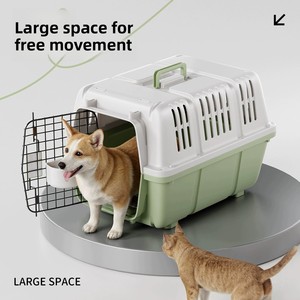 Nouvelle cage <span class=keywords><strong>de</strong></span> <span class=keywords><strong>transport</strong></span> pour chat <span class=keywords><strong>en</strong></span> plastique, sac <span class=keywords><strong>de</strong></span> voyage portable à main, boîte <span class=keywords><strong>de</strong></span> <span class=keywords><strong>transport</strong></span> pour animaux <span class=keywords><strong>de</strong></span> compagnie à fixer sur la <span class=keywords><strong>voiture</strong></span>, capacité supérieure à 7 kg - Product Image 2