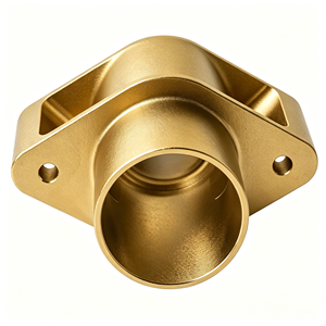 Conector de Brida de Aluminio Mecanizado por CNC, Adaptador de Tubería Roscado con Orificios de Montaje, Accesorio de Tubería Automotriz Personalizado Según Dibujos - Product Image 2
