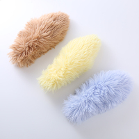 Nouvelle peluche cataire chat oreiller ovale chat oreiller grignoter jouet pour animaux de compagnie coloré queue chat jouet