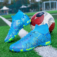 Fabrication d'usine de chaussures de football à chaussettes crampons pour gazon intérieur avec logo personnalisé vente en gros de chaussures chaussures de football pour gazon