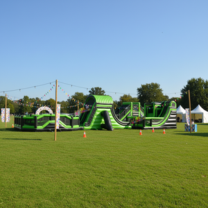 Pista de Obstáculos Inflable Gigante de PVC Comercial, Parque de Obstáculos Inflable Personalizado, Juego de Pista de Desafío Inflable para Alquiler en <span class=keywords><strong>Fiestas</strong></span> - Product Image 5