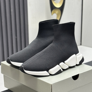 <span class=keywords><strong>Sneakers</strong></span> Casual da <span class=keywords><strong>Donna</strong></span> e Uomo, Modello High-Top con Elastico, Scarpe di Design Chunky Regolabili alla Moda - Product Image 4