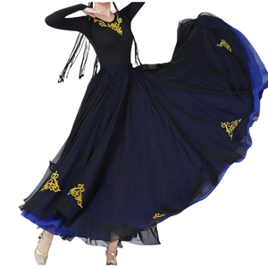 Ropa étnica China Vestido de baile lírico para mujer, vestido largo elegante y moderno que fluye - Product Image 1