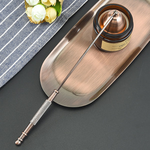 MEGEL Bougies de soja écologiques en bronze rouge, outil de bougie d'aromathérapie, ensemble de 2345 cisailles avec <span class=keywords><strong>extincteur</strong></span> et plateau de rangement moderne - Product Image 4