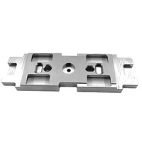 Support de tringle de penderie en alliage de zinc CNC, support de suspension en acier inoxydable micro-usiné pour tringle de placard