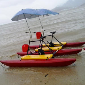 Nuovo Arrivo Parco Acquatico di Divertimenti del Ciclo Della Bici Pedale Barca Due Persona Mare Galleggiante Bicicletta - Product Image 5