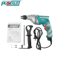 Perceuse à percussion électrique PUSELLO 1020W, 13 mm, 220-240 V, perceuse à percussion filaire pour la construction à domicile