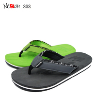 Vente en gros de chaussures de plage antidérapantes pour hommes, tongs personnalisées avec logo, tongs en EVA