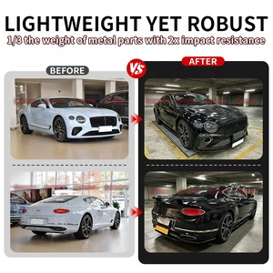ชุดแต่งตัวถังรถยนต์ Bentley Continental GT รุ่น MSY สไตล์คาร์บอนไฟเบอร์แห้ง ประกอบด้วย ดิฟฟิวเซอร์หน้า-หลัง สเกิร์ตข้าง กระจังหน้าหลัก สปอยเลอร์หลัง - Product Image 3