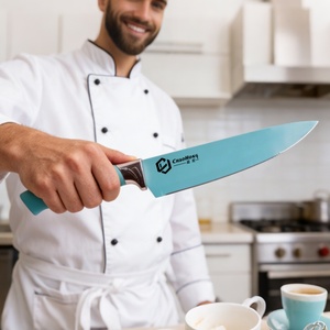 El juego de utensilios de cocina de silicona de 19 piezas incluye un cuchillo de Chef afilado, soporte de goma, tabla de cortar, tijeras, uso doméstico en la cocina - Product Image 5