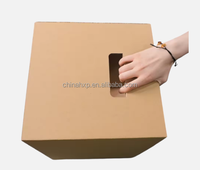 Boîte d'archives de grande taille, boîte en carton ondulé à double ou triple paroi avec poignée pour l'expédition, le déménagement de documents