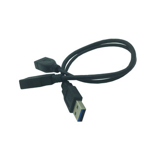 สายต่อขยาย USB3.0 แบบตัวผู้-ตัวผู้ และตัวผู้-ตัวเมีย หัวต่อแบบคู่ สำหรับจ่ายไฟ สายถ่ายโอนข้อมูลความเร็วสูง - Product Image 1