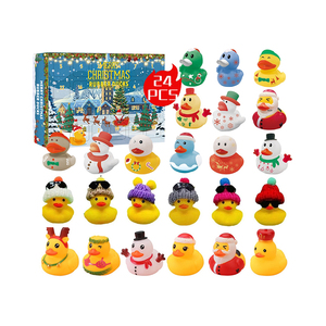 Bébé calendriers <span class=keywords><strong>de</strong></span> l'avent 24 pièces ornements noël caoutchouc bain canard <span class=keywords><strong>calendrier</strong></span> aveugle boîte jouets ensemble pour enfants - Product Image 1