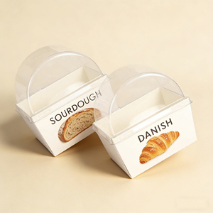 Cajas de Embalaje de Papel para Pasteles, Galletas, Pan, Donuts y Macarons, con Diseño de Logotipo Personalizado, Impresión Ecológica y Plegables - Product Image 3