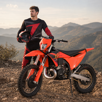 New YBS300 Motorcycle 300cc Electric Start 6-Speed Dirt Bike 52.5HP 520H Racing Chain