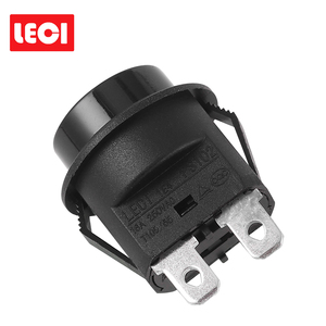 Saklar Rocker Bulat LED Kustom Pabrik dengan Lampu, Tombol Tekan 2-Pin dengan Kunci Reset untuk Peralatan Rumah Tangga 250V 16A 1NO1NC - Product Image 3