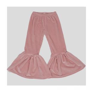 Pantalons évasés pour bébés filles, à paillettes et volants, style boutique - Product Image 1