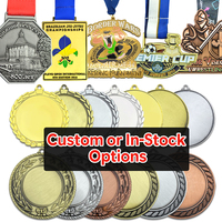 Logo personnalisé en gros Médaille d'or de sport antique Conception de votre propre médaille souvenir en métal en alliage de zinc vierge Médailles pour marathon
