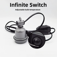 Support de lampe chauffante infrarouge E27, ampoules à économie d'énergie pour volailles, support de lampe avec interrupteur et prise