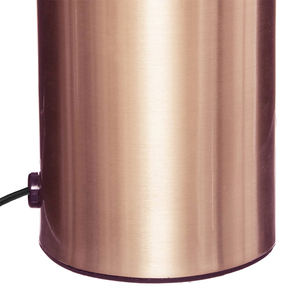 Lampe de table couleur cuivre, 10,5x9cm, douille E27, idéale pour décorer et créer une ambiance dans les espaces ; ampoule non incluse. - Product Image 3
