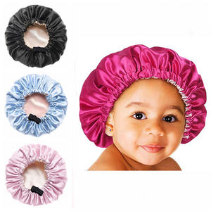 Double couche pour enfants pour <span class=keywords><strong>bonnet</strong></span> de nuit boucle réglable <span class=keywords><strong>bonnet</strong></span> de soin des cheveux pour <span class=keywords><strong>Amazon</strong></span> nouveau pour scène décontractée Durag <span class=keywords><strong>Bonnet</strong></span> - Product Image 1