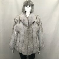 Manteau en fourrure de renard pour femmes, manteau d'hiver chaud, vente en gros de manteaux en fourrure véritable, manteaux en fourrure véritable épais pour femmes