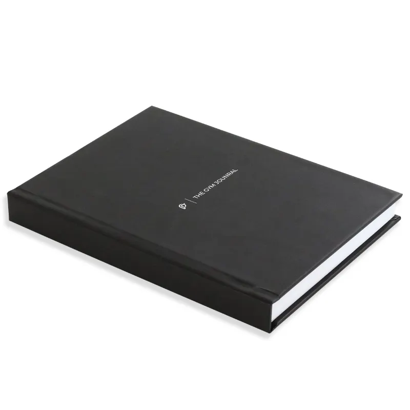 Business Executive A5 Notebook Logo personalizzato pianificatori di lusso e copertina rigida in tessuto di lino Design di stampa personalizzato