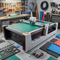 Machine de découpe CNC automatique pour la transformation de tapis pour animaux de compagnie, de mousse EVA, d'éponge, de cuir et de matériaux textiles