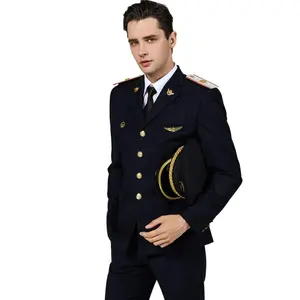 Classic Railway Station Security Guards Worlwear Uniforms Latest Design Train Conductor Uniform