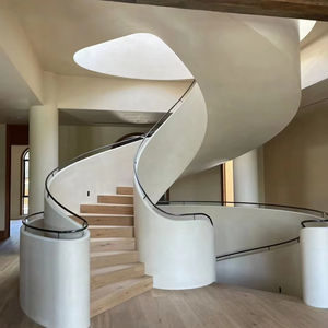 Escaleras en espiral de arco duradero para instalaciones deportivas Material de piedra natural Acero galvanizado Artículo en línea-Nuevo diseño minimalista compatible - Product Image 1