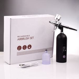 แอร์บรัชแบบใช้แรงโน้มถ่วงพร้อมแรงดัน 35 PSI ชาร์จซ้ำได้ & USB เป็นมิตรกับสิ่งแวดล้อม & พกพาสะดวกสำหรับตกแต่งเค้ก & ทำเล็บ - Product Image 4