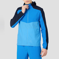 Ensemble coupe-vent et short légers pour homme, color-block, séchage rapide, vêtements de sport pour la course et l'entraînement